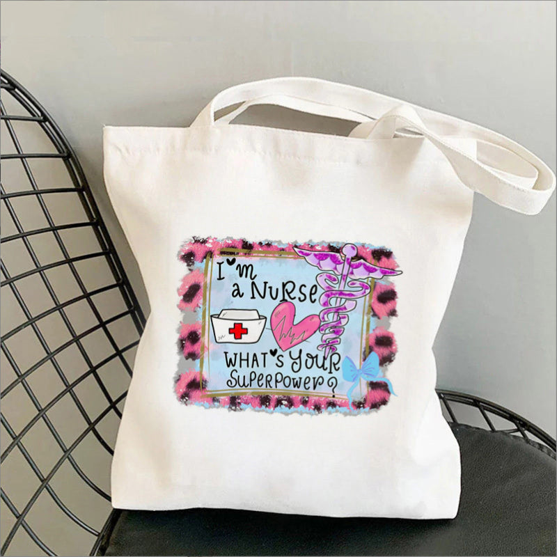 Nursing Printed Canvas Bag