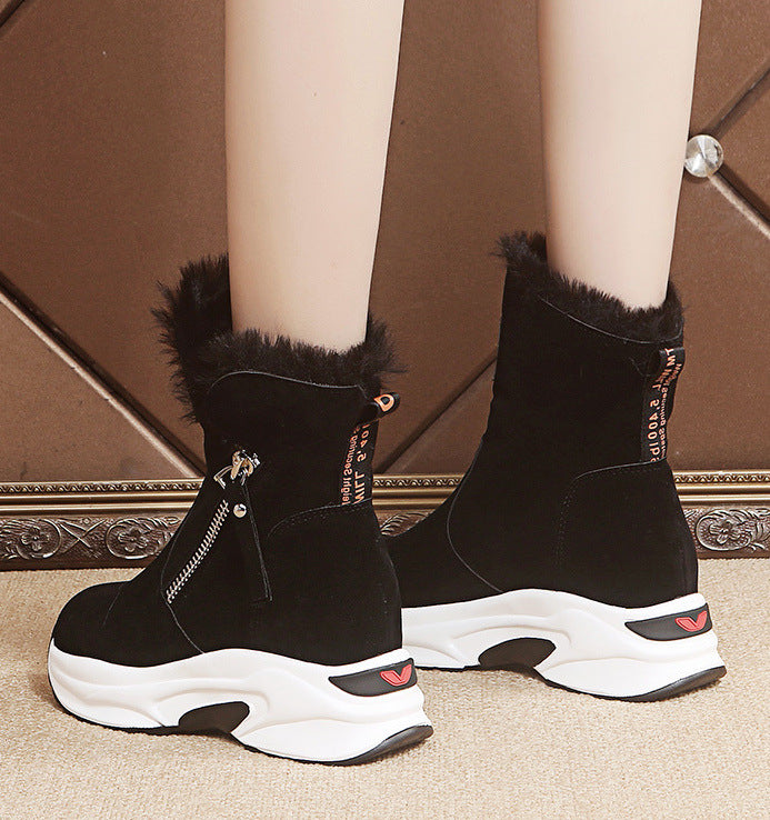 New Thick-soled Plus Velvet Warm Casual Cotton Shoes