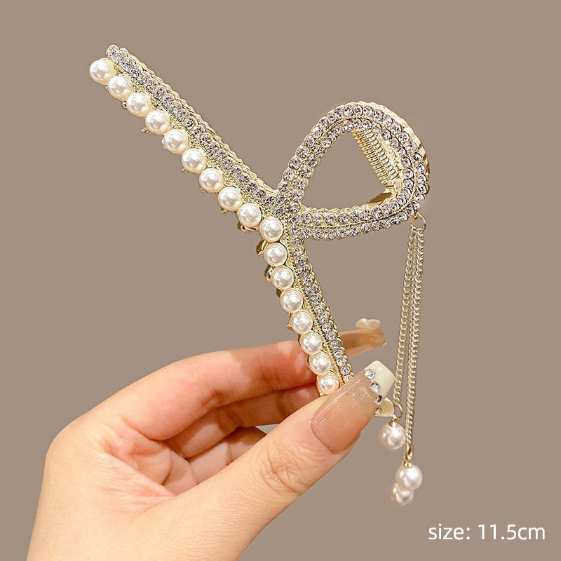 Women's Fashion Large Butterfly Tassel Barrettes
