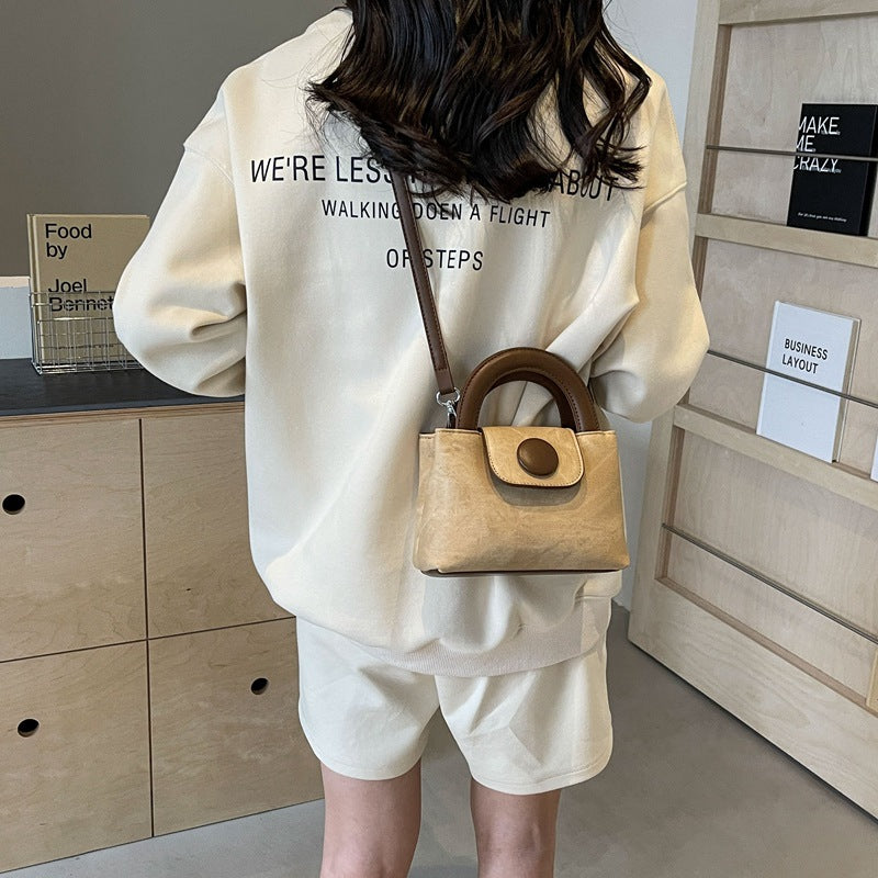 Cute And Compact Contrast Color City Simple Bag Female
