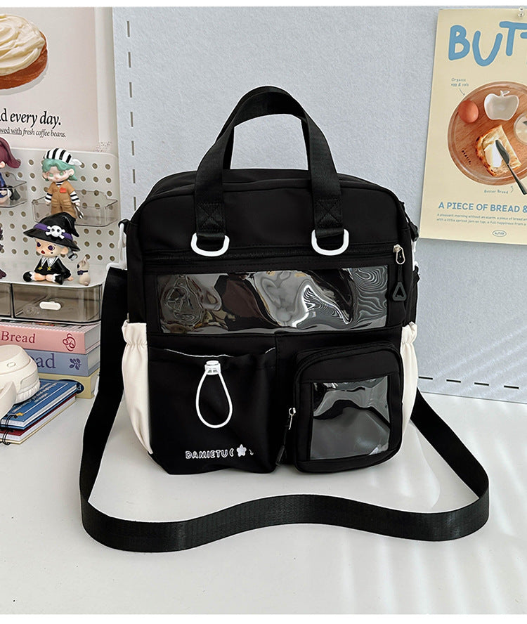 Backpack Large Capacity Tutorial Handbag Versatile Casual