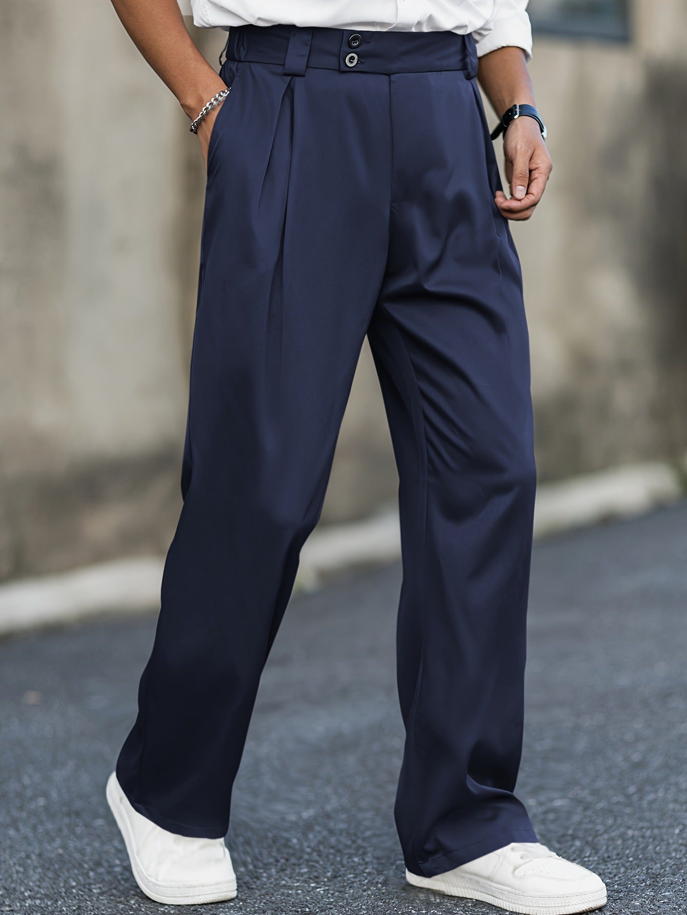 Men's Trousers  Loose Casual Wide Waist