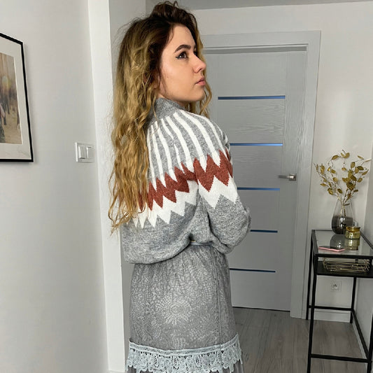 New Ethnic Style Knit Casual Loose Sweater