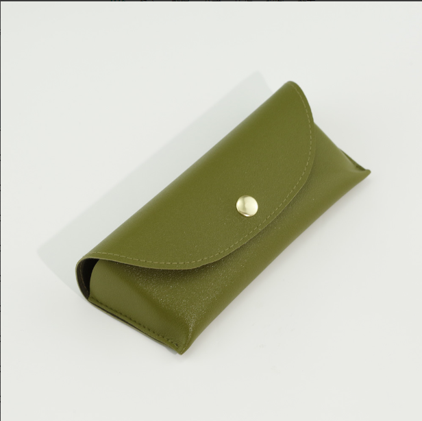 Soft-bag glasses case-PU leather-black-1 piece