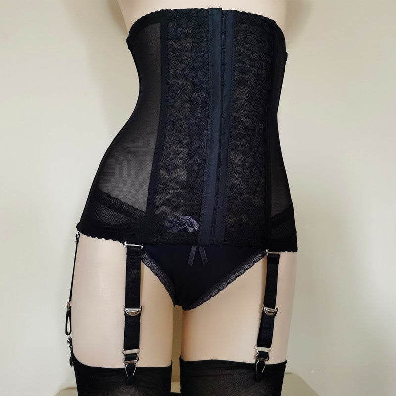 Removable Sexy Transparent Garter Belt With High Waist Waist Closure And Body Shaping
