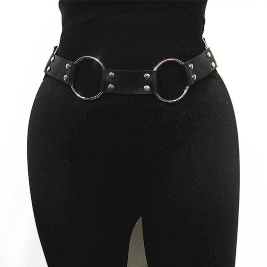 Punk Style Concave Shape Waist Chain Fire
