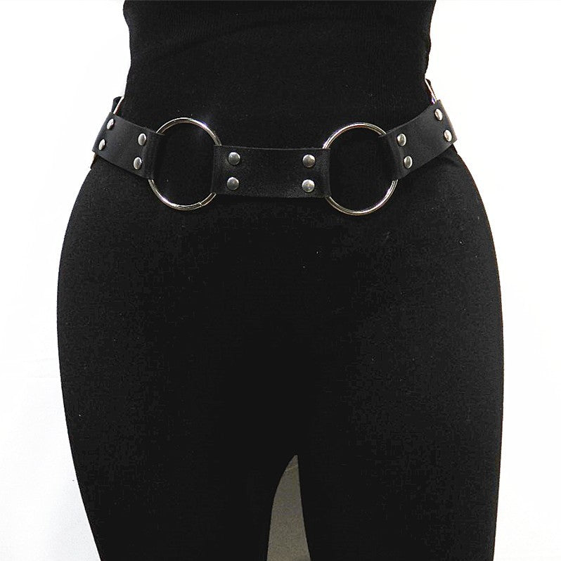 Punk Style Concave Shape Waist Chain Fire