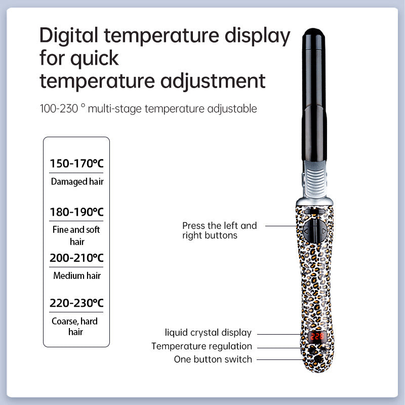 Fully Automatic Leopard Print Hair Curler
