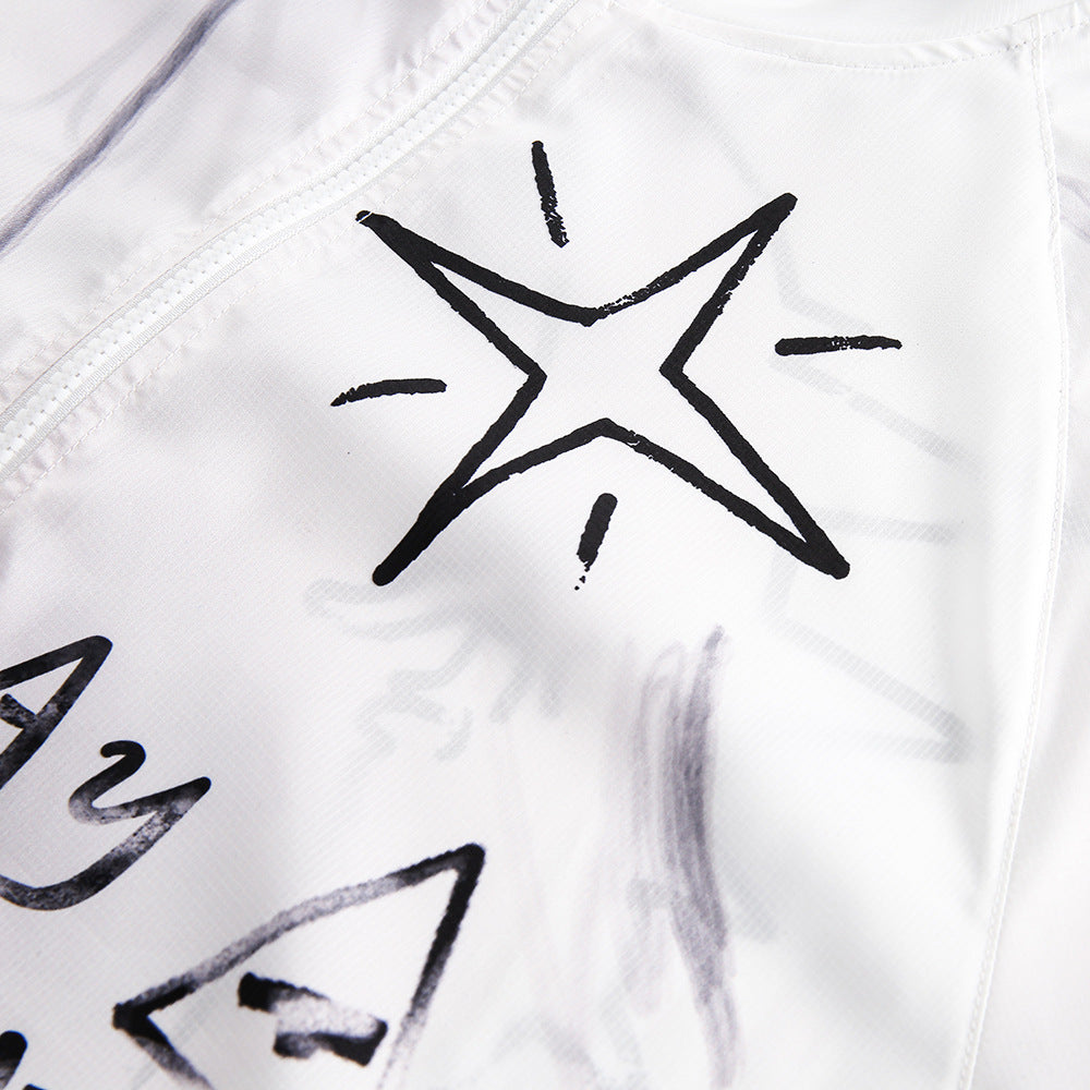 Full Printed Hand Painted Graffiti Casual Suit