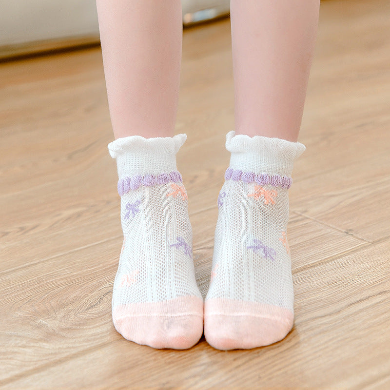 Mesh Light Breathable Soft Cartoon Bunny Cotton Socks