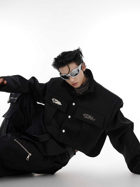 Men's Metal Design Profile Jacket