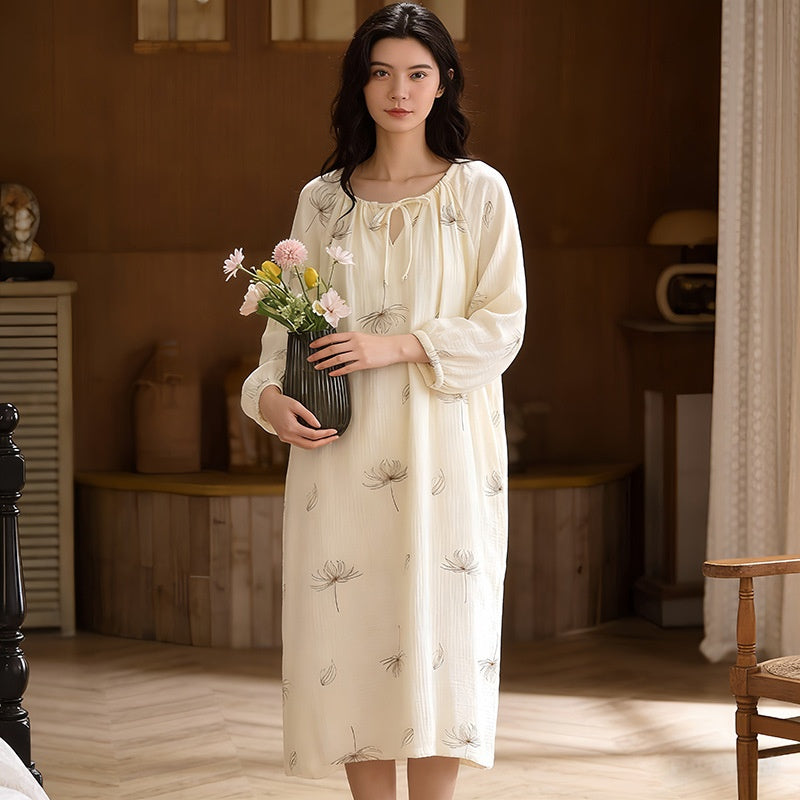 Womens Loose-fitting Japanese-style Dress For Loungewear