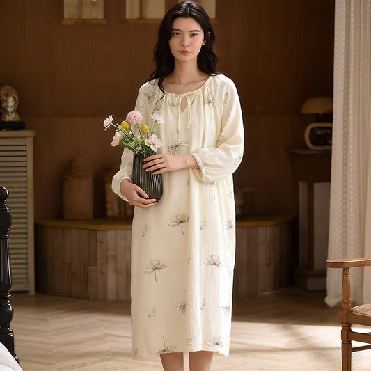 Womens Loose-fitting Japanese-style Dress For Loungewear