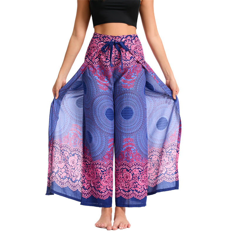 Bohemian Casual Loose Rayon Culottes For Women