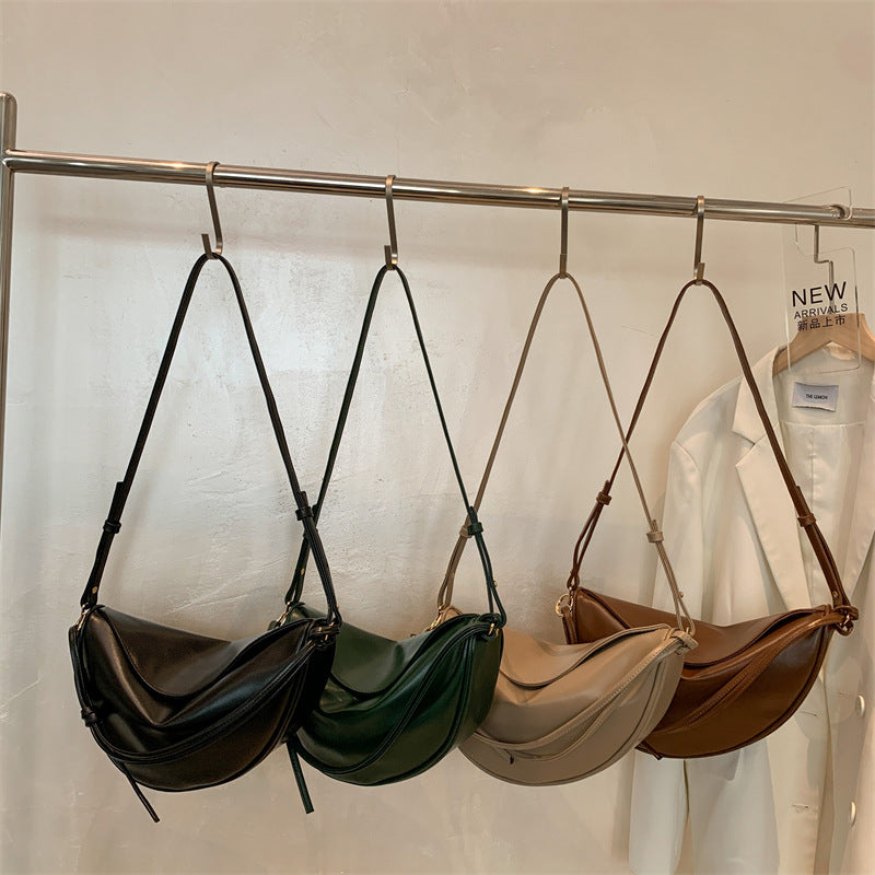 Niche Underarm Soft Skin Crescent Single Shoulder Crossbody Bag