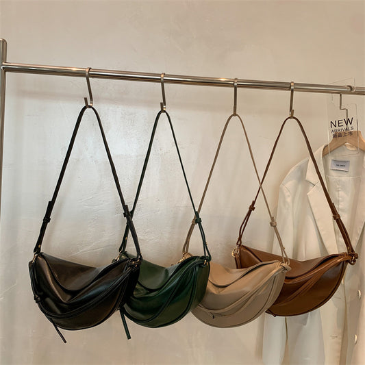 Niche Underarm Soft Skin Crescent Single Shoulder Crossbody Bag