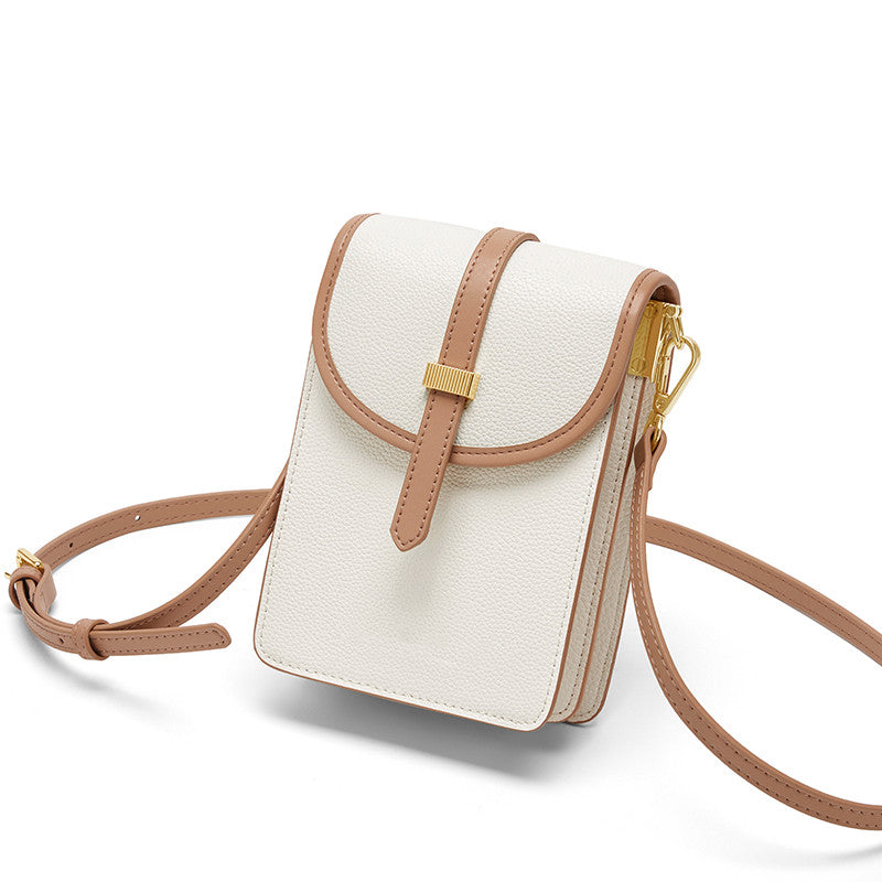 Women's Fashion Leather Simple Single Shoulder Crossbody Bag