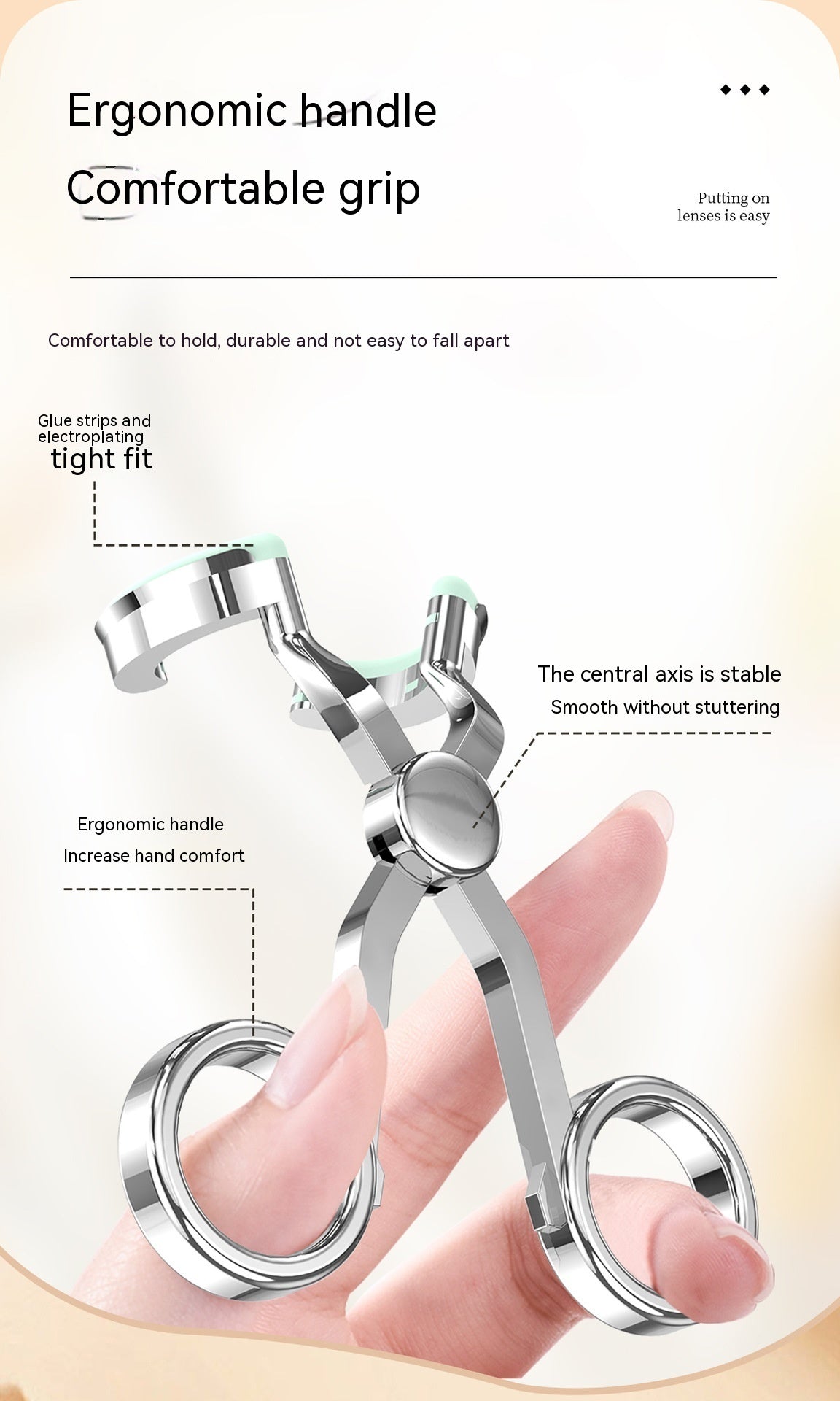 Model Wear Cosmetic Contact Lenses Aid Pick Tweezers New Tool Portable