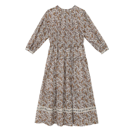 Women's Fashionable Elegant Loose-Fitting Floral Print Dress