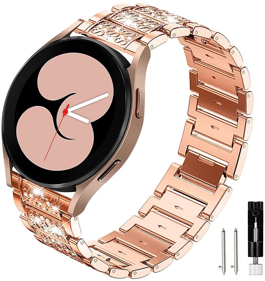 Watch Three Beads Solid Diamond Chain Strap Wristband