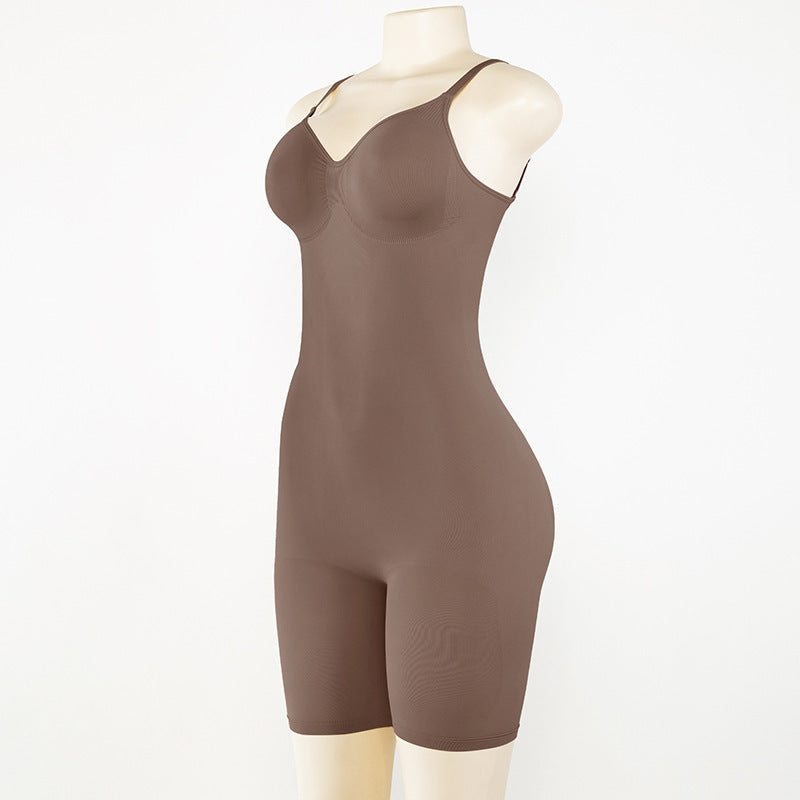 Seamless Sports Man Fat Burning Corset Waist Adjustable Shoulder Strap Body-shaping Corsets