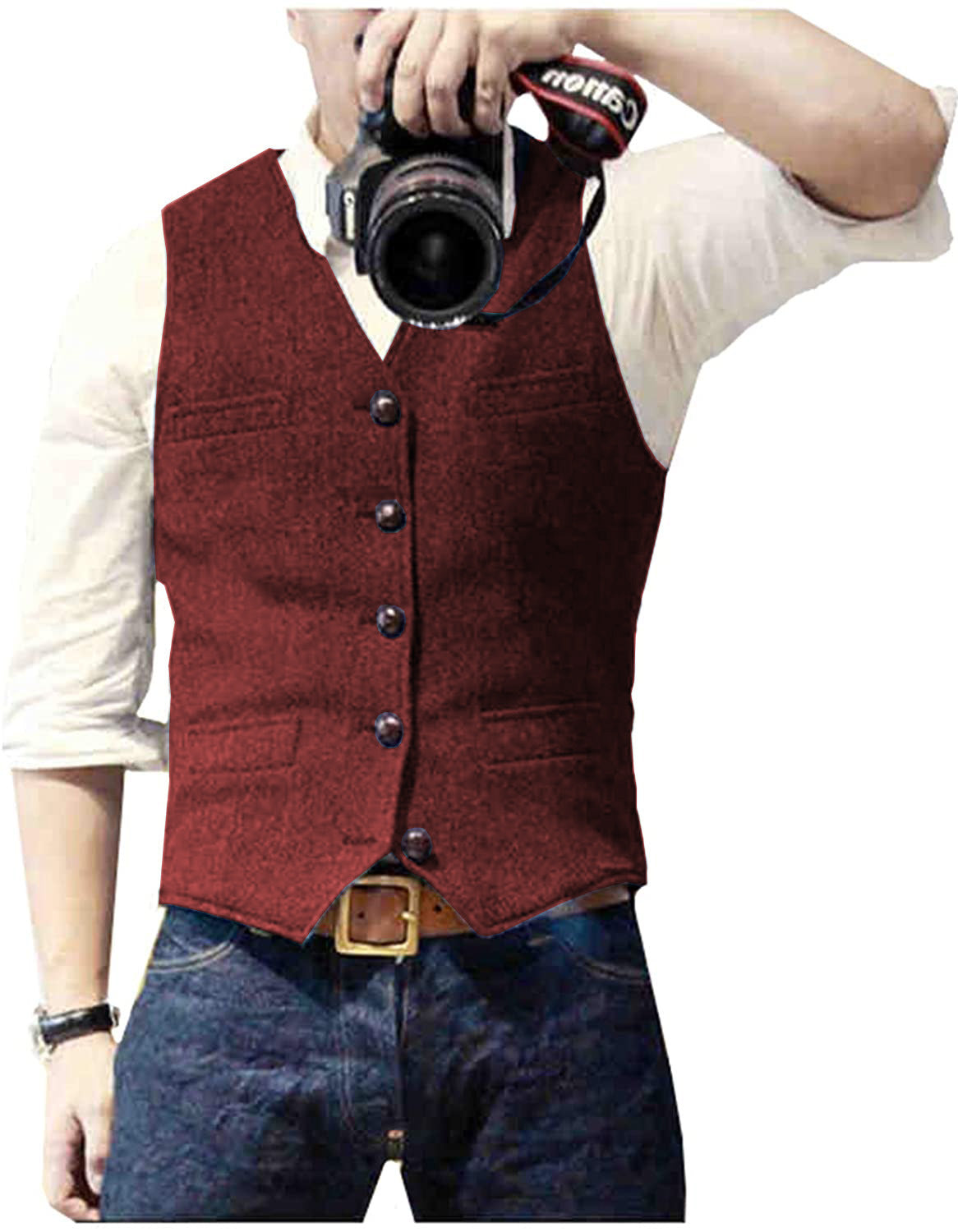 Men's Vest Herringbone Wedding Dress