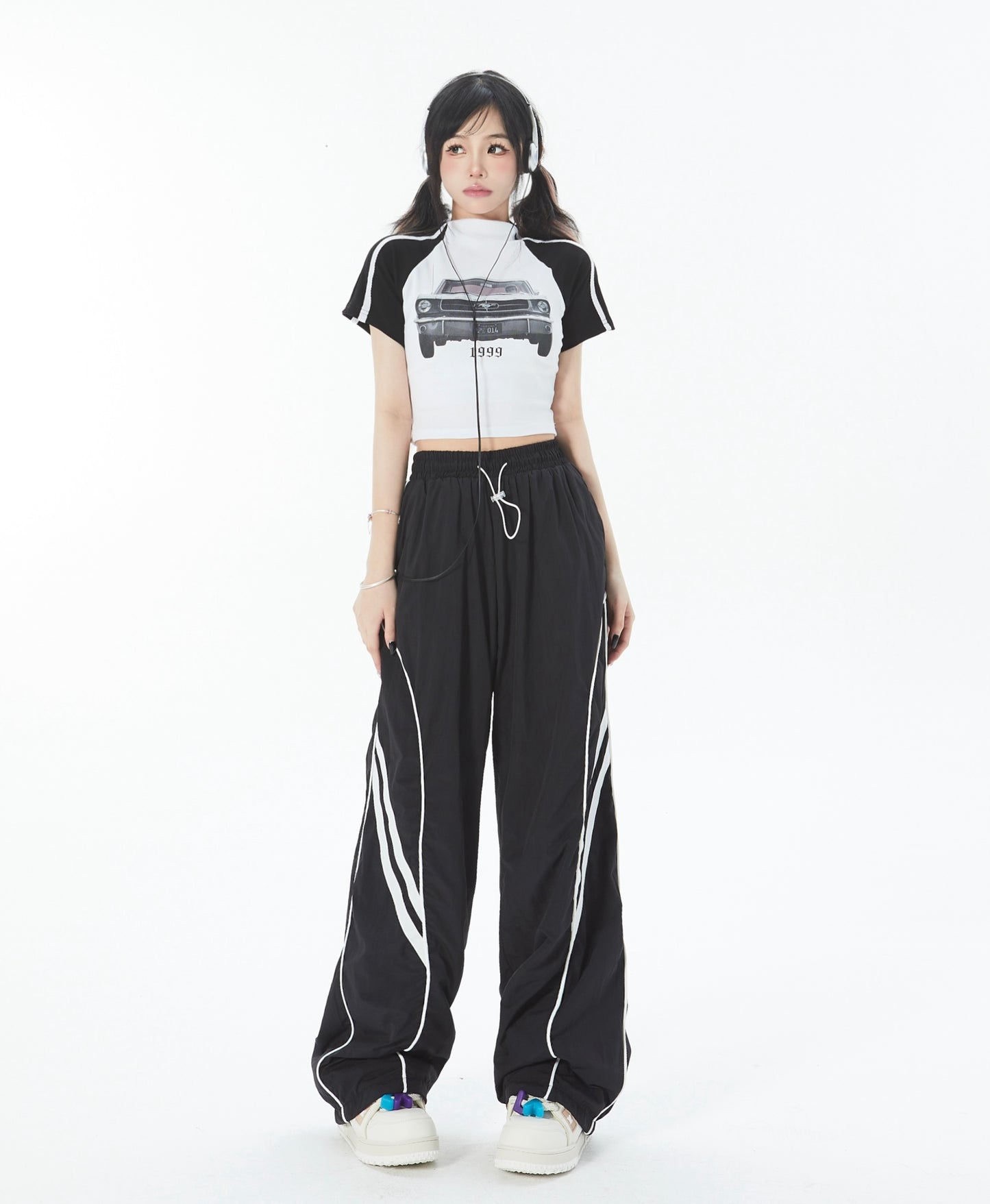 High Street Drape Drawstring Sports Pants, Unique And Unique To The Niche Pants