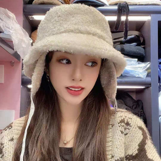 Women's Fashion Warm Ear Protection Bucket Hat