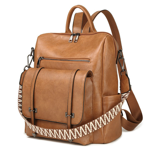 Retro Women's Backpack High-grade Soft Leather