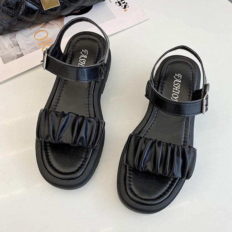 Flat Net Red Student Casual Beach Roman Flat Sandals