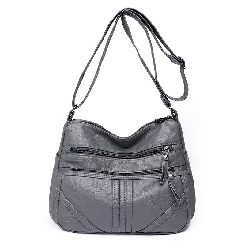 Women's Fashion Soft Leather Large Capacity Shoulder Bag