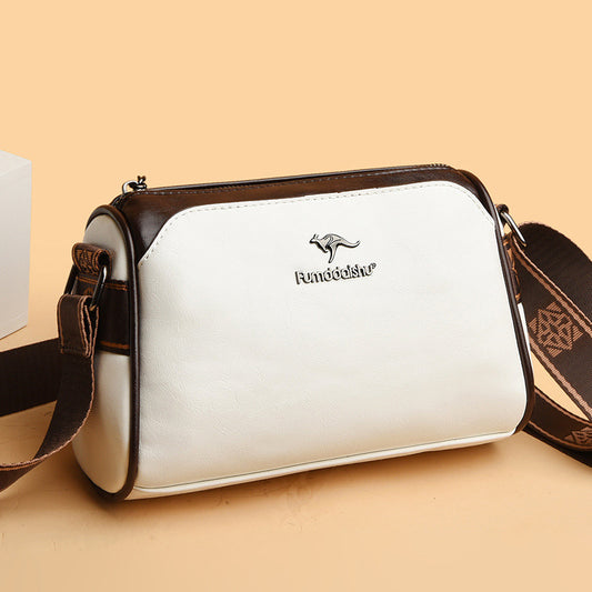 Oil Wax Leather Cross-border Trendy Women's Bag New Retro Double-sided
