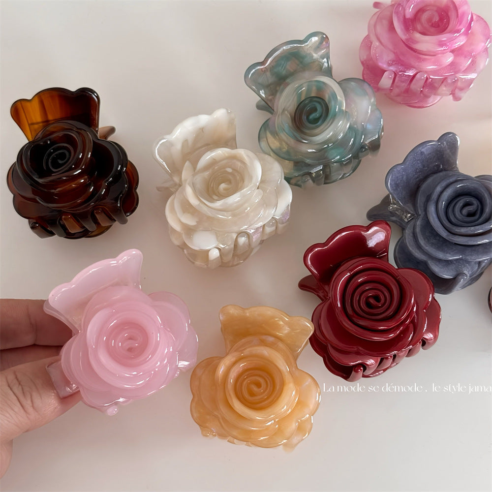 Flower Acetate Hairpin Sweet Petals Simple