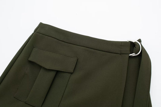 New Women's High Waist With Belt Skirt
