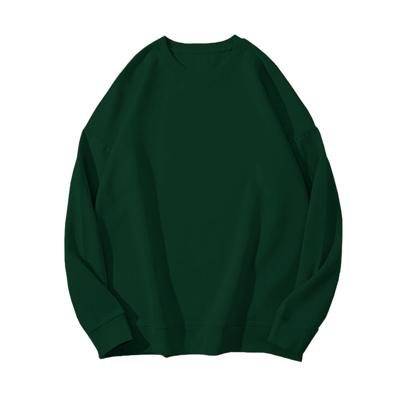 Dame Sweater i Ensfarvet med Pelsdetaljer