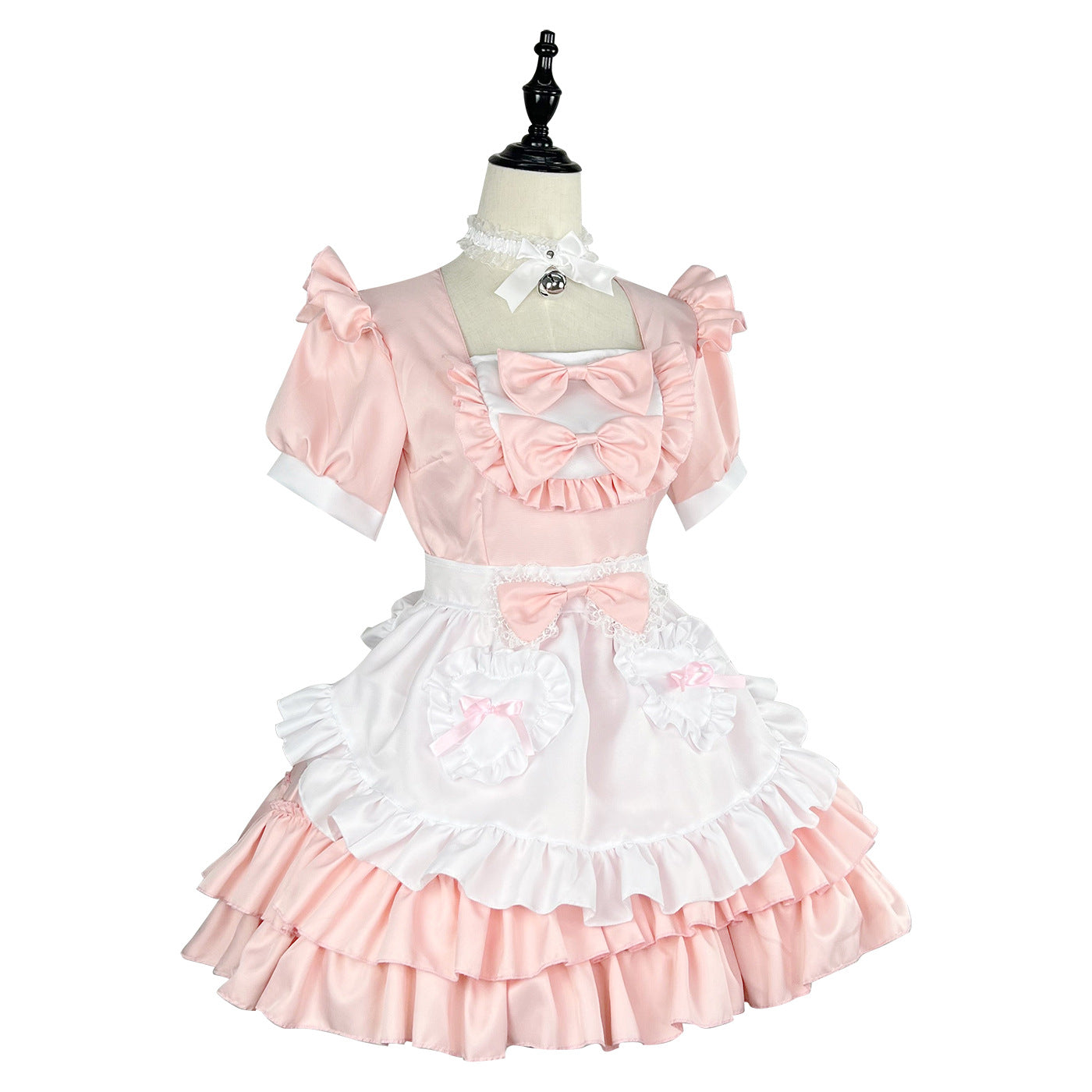 Japanese-style Soft And Adorable Maid Outfit Cute And Sweet Pink Maid Uniform Set Perfect For Cosplay