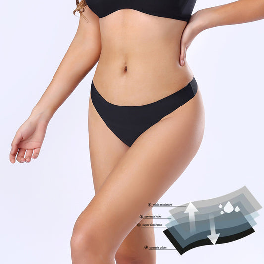 Women's Fashion Simple Four-layer Leak-proof Absorbent T-back