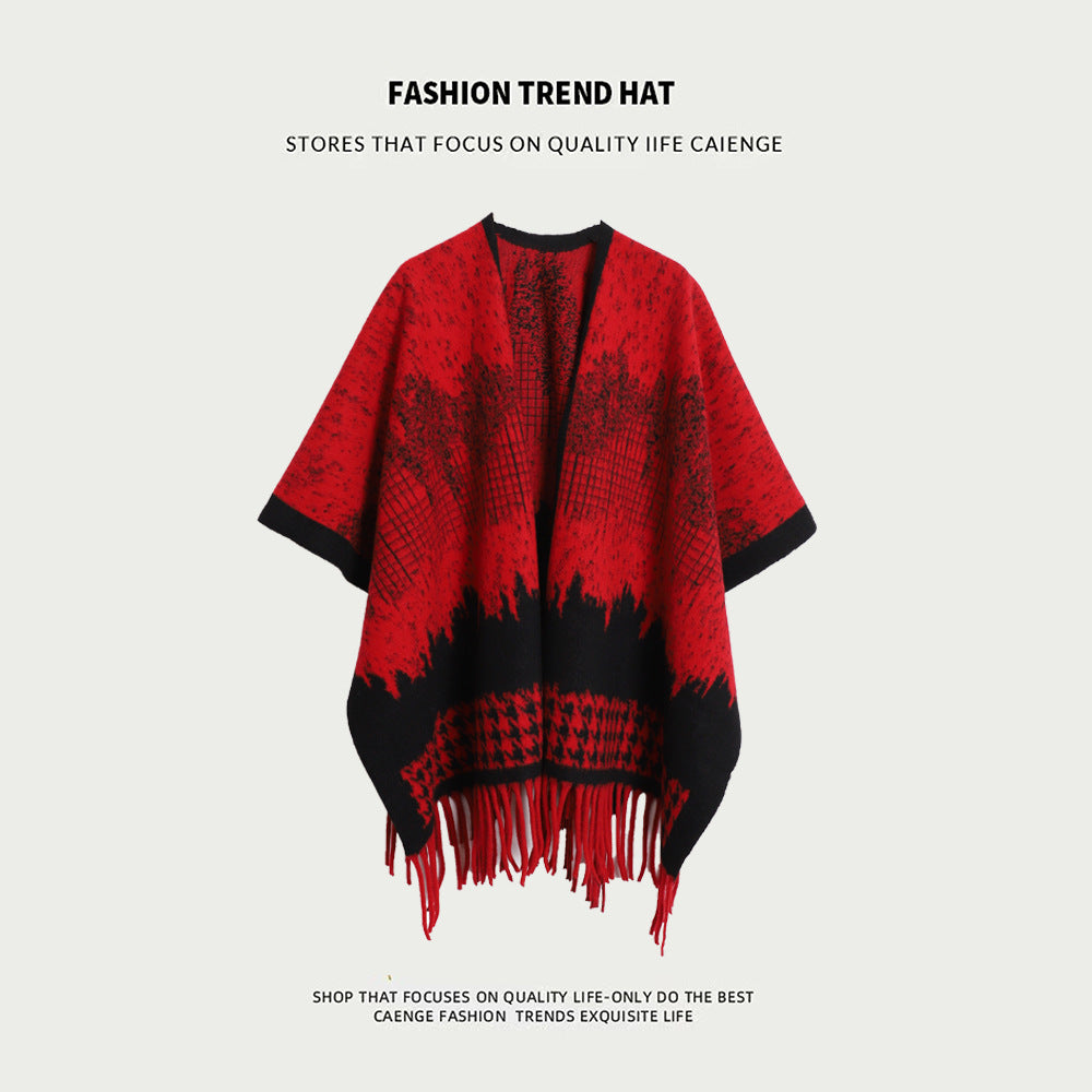 Women's Super Thick Casual Cape Coat