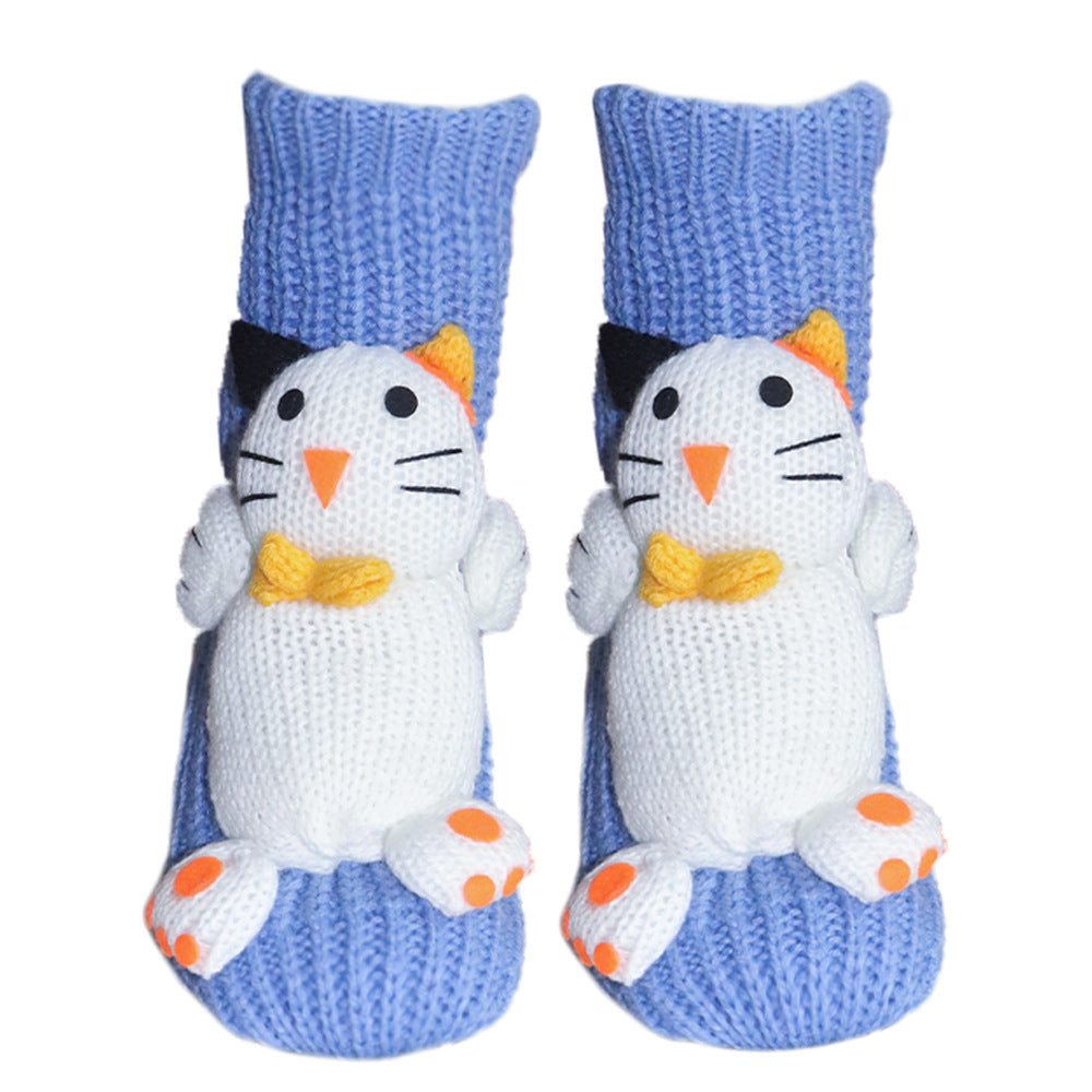 Women's Fashion 3D Cartoon Woolen Yarn Socks