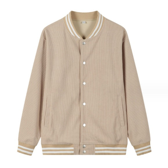 Menswear Corduroy Japanese Baseball Jacket