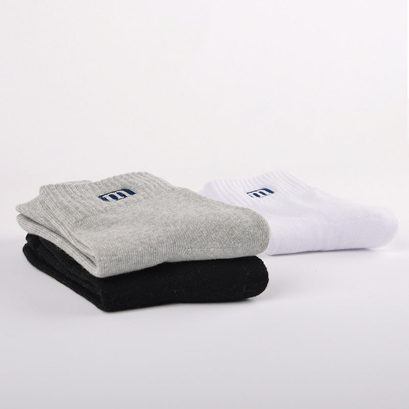 Men's Cotton Socks Mid-calf Sweat-absorbent Quick-drying