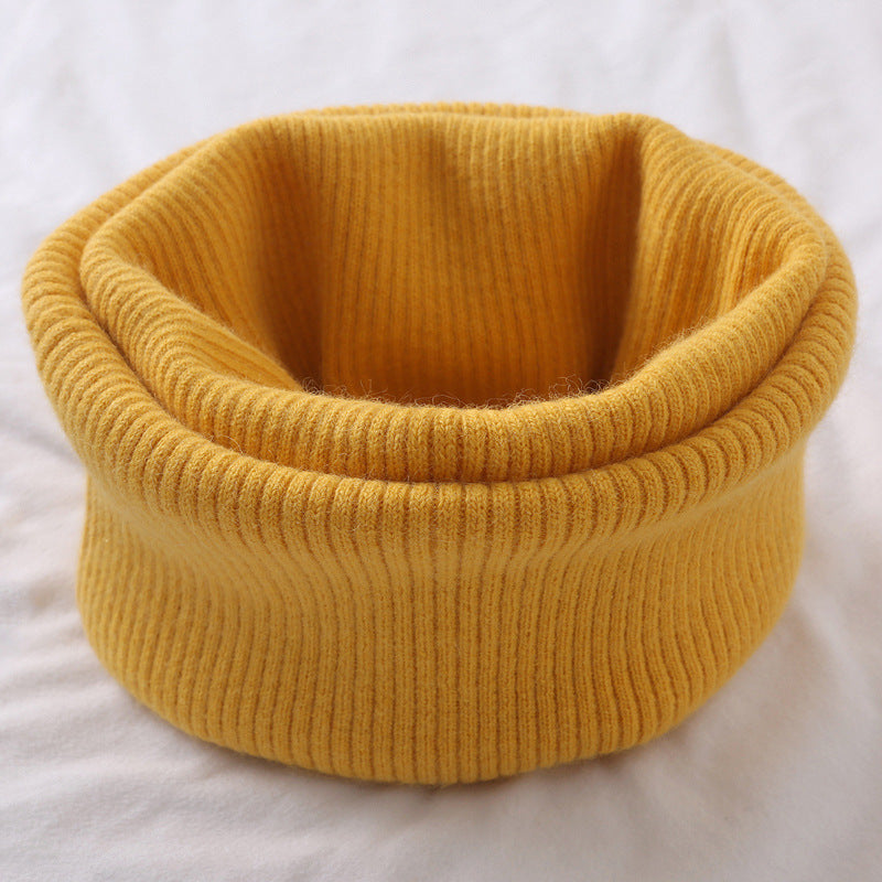 Wool Neck Warmer Knitted Scarf