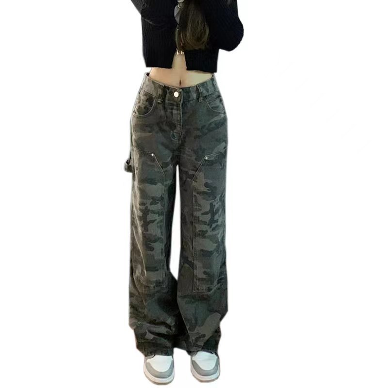 Kvinders afslappede denimjeans med lige ben