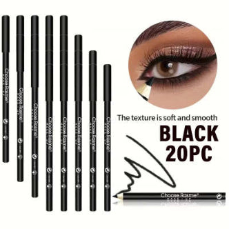 Black Wooden-rod Eyelinersmooth Intensely Pigmented Ultra-fine Long-lasting Waterproof And Sweatproof