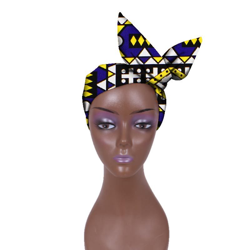 European And American Women's Batik Cloth Hair Band Ankara Fabric Hair Ring