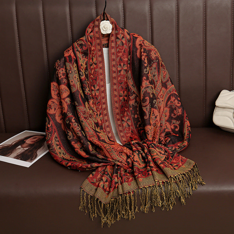 Jacquard Outerwear Women's Shawl Spring And Summer