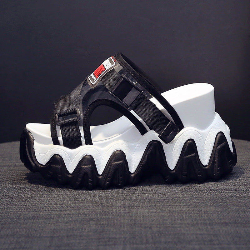 Thick-soled Sandals And Slippers For Women's Outer Wear