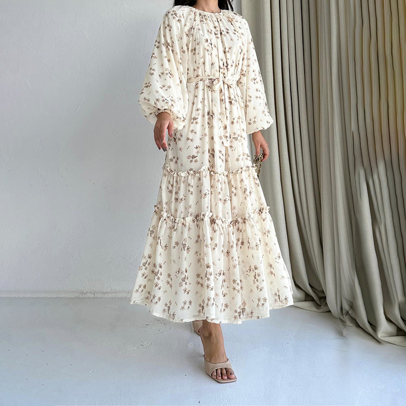 Womens Floral Print Fashionable And Elegant Dress