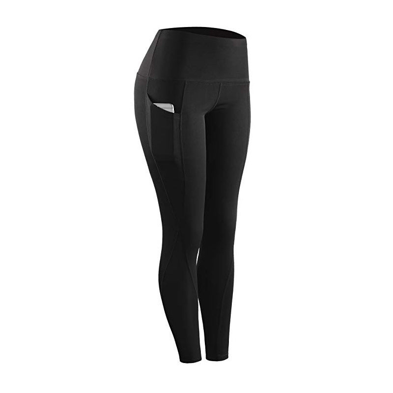 High-waisted Butt-lifting Slim-fit Sports Leggings With Side Pockets