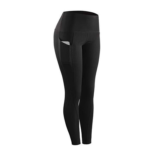 High-waisted Butt-lifting Slim-fit Sports Leggings With Side Pockets